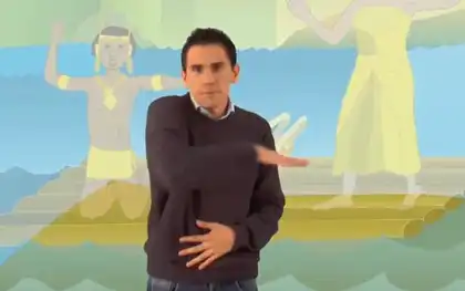 Entre las manos de Geovani Melendres, un lingüista sordo colombiano