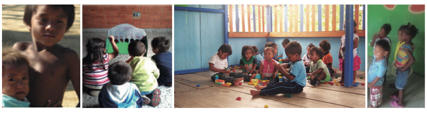 Niños Wayúu, Muiscas, Ingas y Afro.