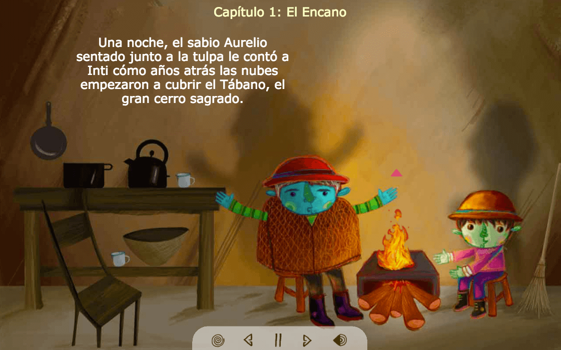 Libro infantil digital interactivo para leer gratis en línea, El llamado de Inti 